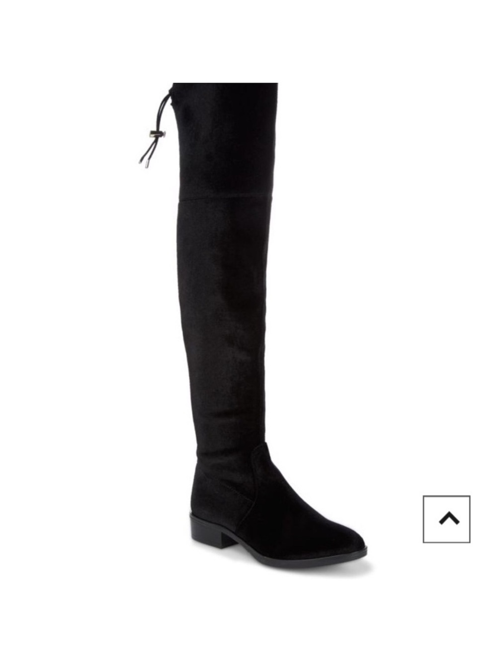 Sam Edelman Black Velvet Patricia OTK Size 8 Boots
